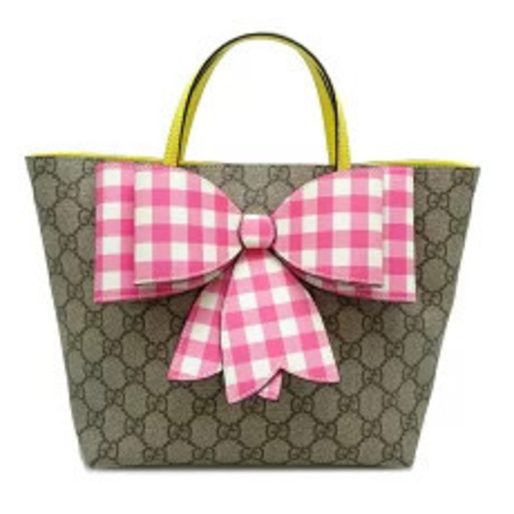Gucci Big Ribbon Handbag GG Supreme Brown